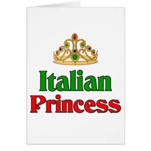 Italiensk Princess Hälsningskort
