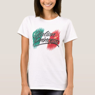 Italiensk princessutslagsplats tee shirt