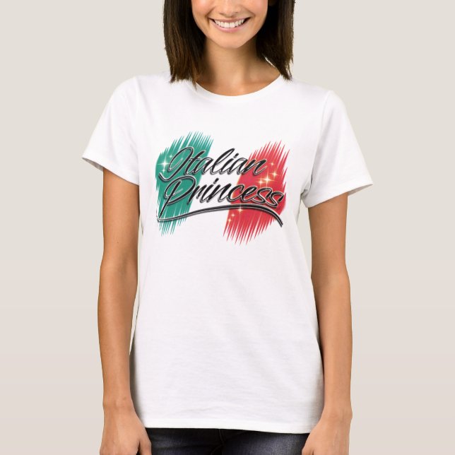 Italiensk princessutslagsplats tee shirt (Framsida)