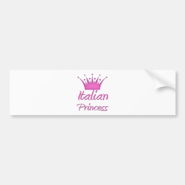 Italiensk prinsessa bildekal (Framsidan)