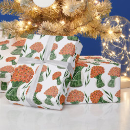 Italiensk Ranunculus Orange Akvarell Presentpapper