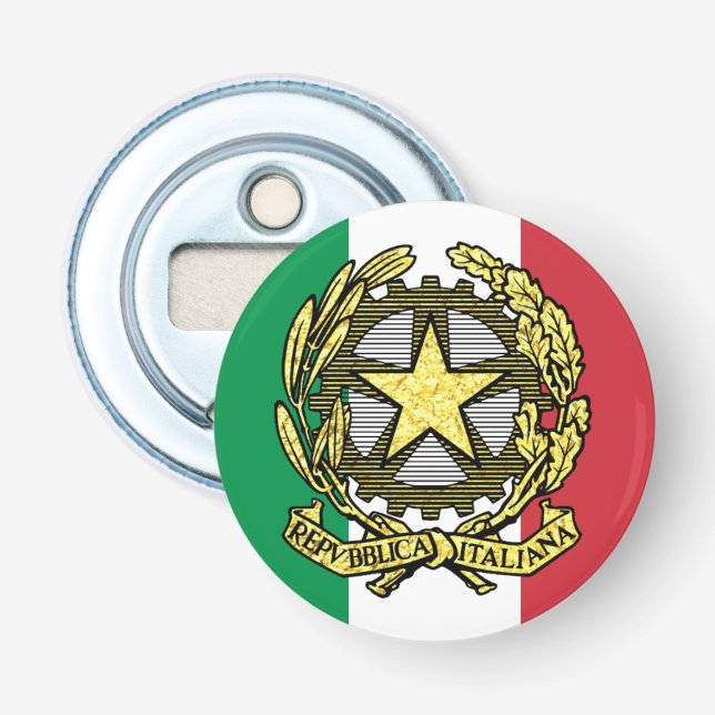 Italiensk republik och italiensk flagga flasköppnare (Framsidan)
