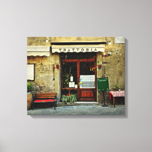 Italiensk restaurang canvastryck