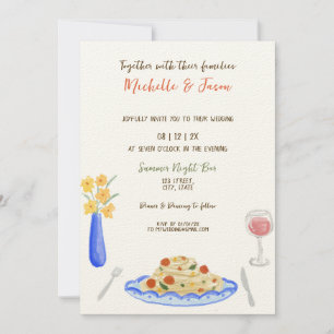 Italiensk Retro Whimsical Roligt Hand plockade Bow Inbjudningar