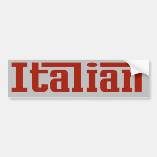 Italiensk röd och grå bildekal