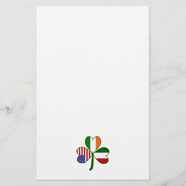 Italiensk Shamrock Brevpapper (Framsida)