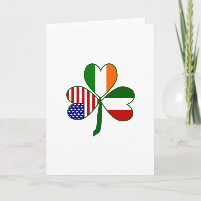 Italiensk Shamrock Kort (Framsida)