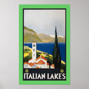 Italiensk sjöar poster