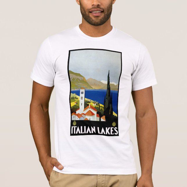 Italiensk sjöar tee shirt (Framsida)