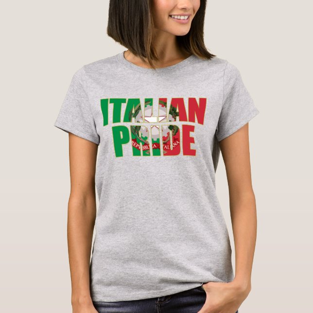 Italiensk skjorta för pride t t-shirt (Framsida)