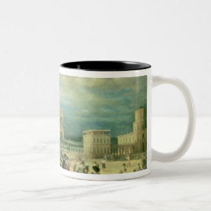 Italiensk slott, 1623 Två-Tonad mugg
