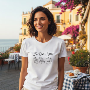 Italiensk sommar Doodles Dolce Vita T Shirt