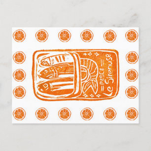 Italiensk sommarLinocut-design - Sardinien Vykort