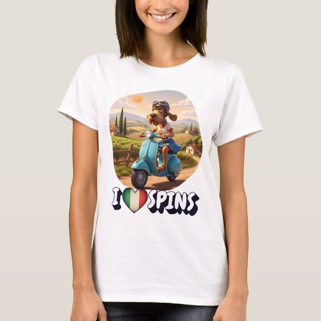 Italiensk Spinone cool T Shirt (Framsida)
