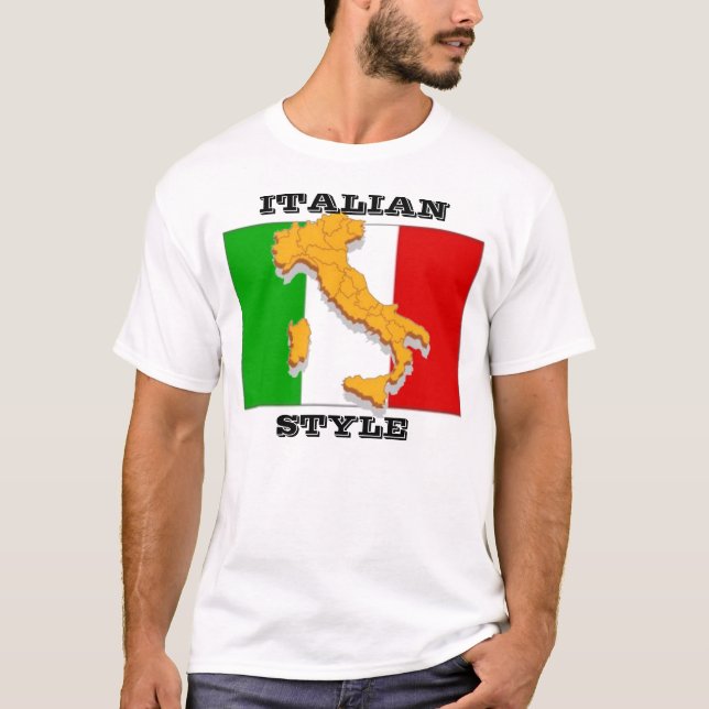 ITALIENSK STIL TEE SHIRT (Framsida)
