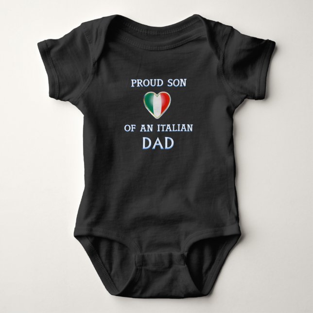 Italiensk stolt bebisjersey tee (Framsida)