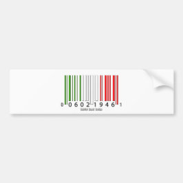 Italiensk streckkod Flagga Bildekal