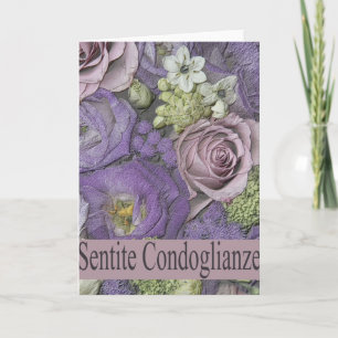 Italiensk sympati ro - sentite condoglianze kort