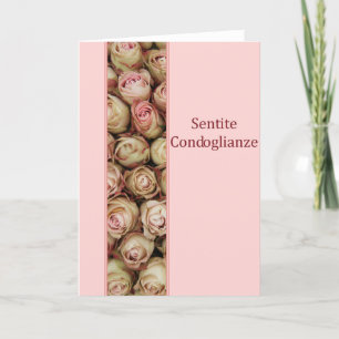 Italiensk sympati ro - sentite condoglianze kort