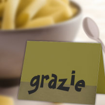 Italiensk tackkort Grazie