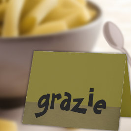 Italiensk tackkort Grazie