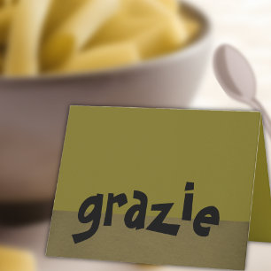 Italiensk tackkort Grazie
