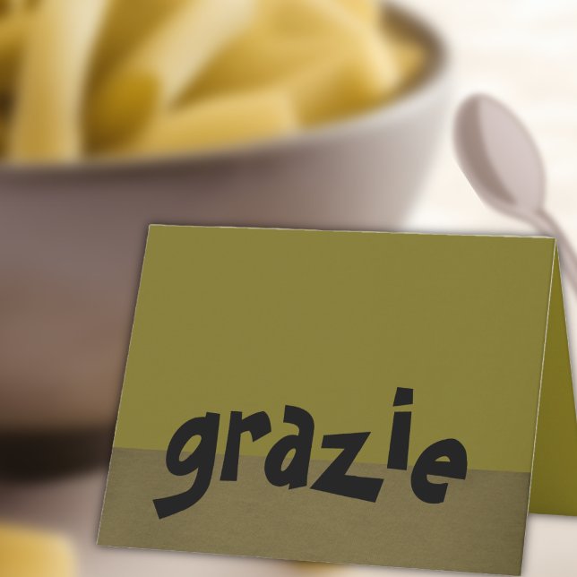 Italiensk tackkort Grazie (Skapare uppladdad)