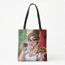 Italiensk tema-handväska