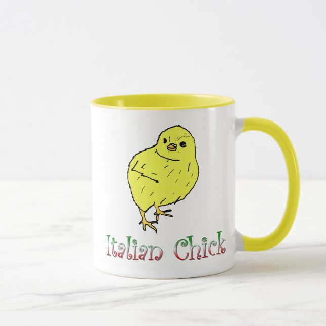 Italiensk tjej kaffemugg (Höger)