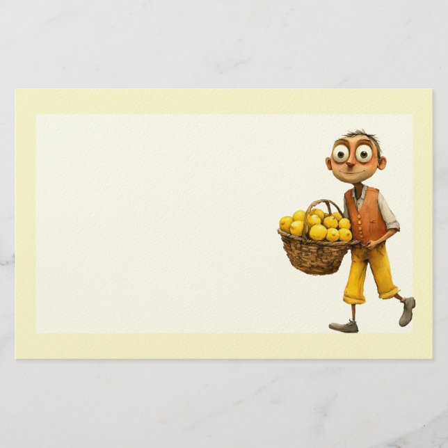 Italiensk vår Clipart Brevpapper (Framsida)