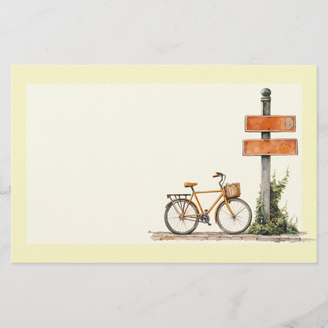 Italiensk vår Clipart Brevpapper (Framsida)