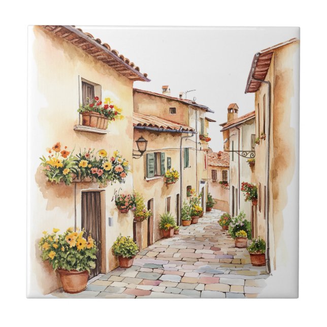 Italiensk vår Clipart Kakelplatta (Framsidan)