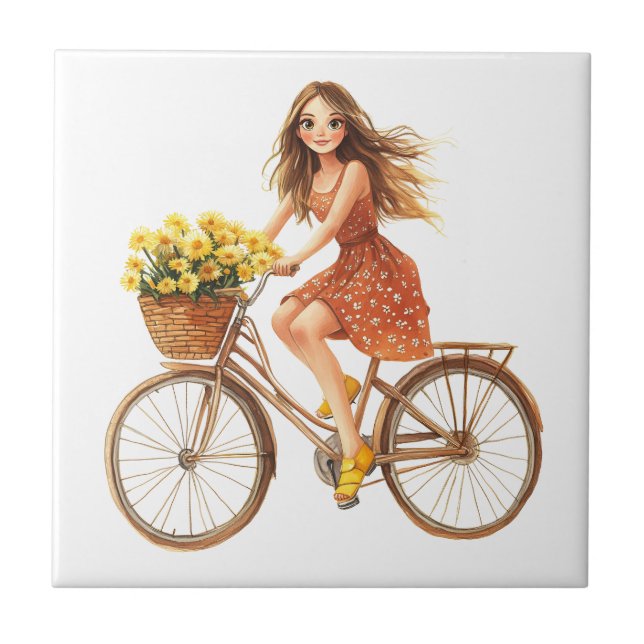 Italiensk vår Clipart Kakelplatta (Framsidan)