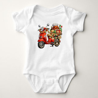 Italiensk Vespa Söt Liten Köttbulle Outfit T Shirt
