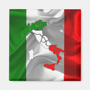 Italiensk vinka flagga magnet
