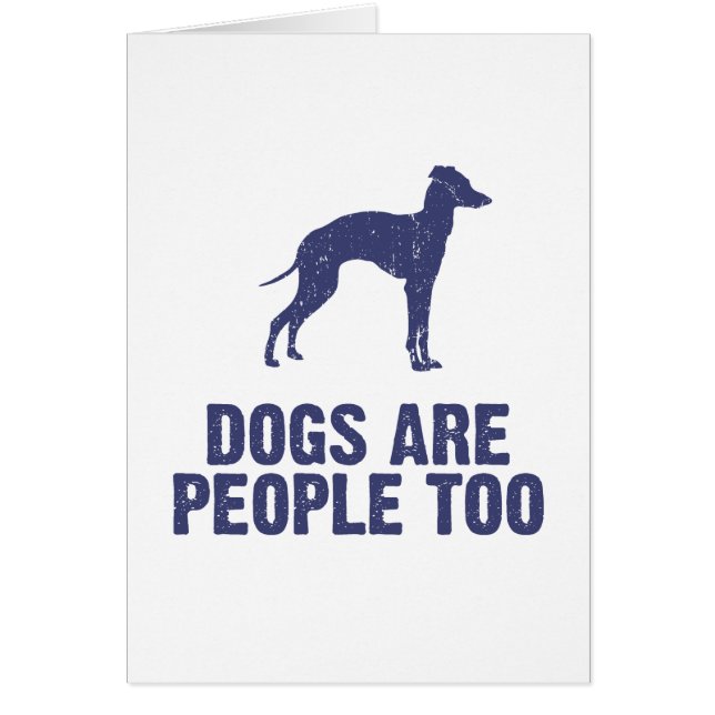 Italiensk vinthund hälsningskort (Framsidan)