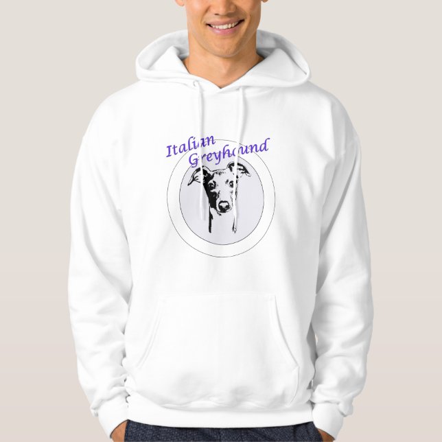 Italiensk vinthundHoodie Munkjacka (Framsida)