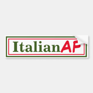 Italienska AF Funny Bildekal