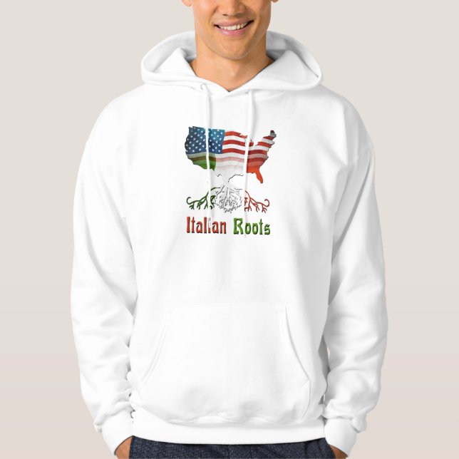 Italienska amerikananorHoodies Munkjacka (Framsida)