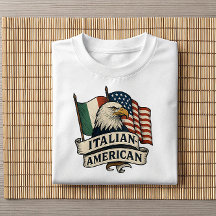 Italienska amerikanska Eagle Shirt | Patriotic Her