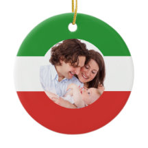 Italienska-amerikanska Flagga Italien Family Photo