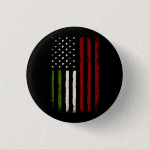 Italienska amerikanska Flagga Italien Heritage Ame Knapp