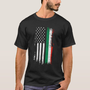 Italienska amerikanska Flagga Pride Italien Usa T Shirt