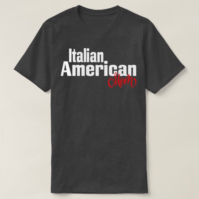 Italienska amerikanska Mamma 2 T Shirt (Design framsida)