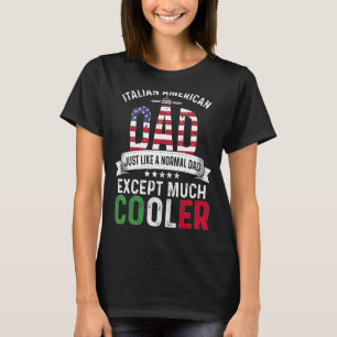 Italienska amerikanska Pappa Fars dag Pappa Land I T Shirt