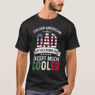 Italienska amerikanska Pappa Fars dag Pappa Land I T Shirt