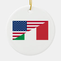 Italienska amerikanska Pridet US Italien Flagga Or