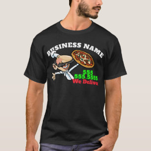 Italienska Anpassadet Restaurant Pizza Business T-shirt