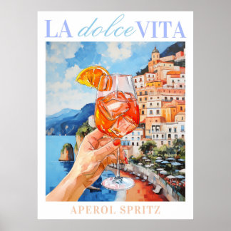 Italienska Aperol Spritz Poster