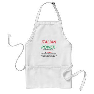 ITALIENSKA APRON I ITALIENSKA FÄRG I FLAGGA FÖRKLÄDE